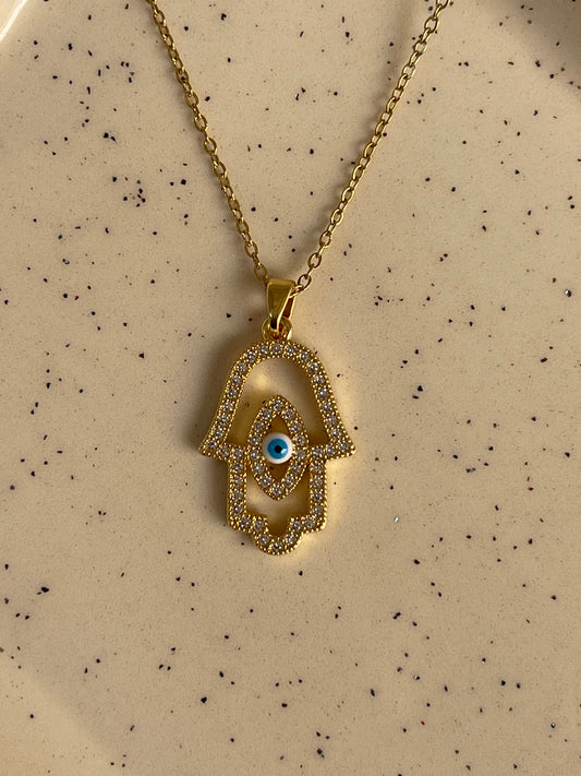 Evil Eye Hamsa Necklace