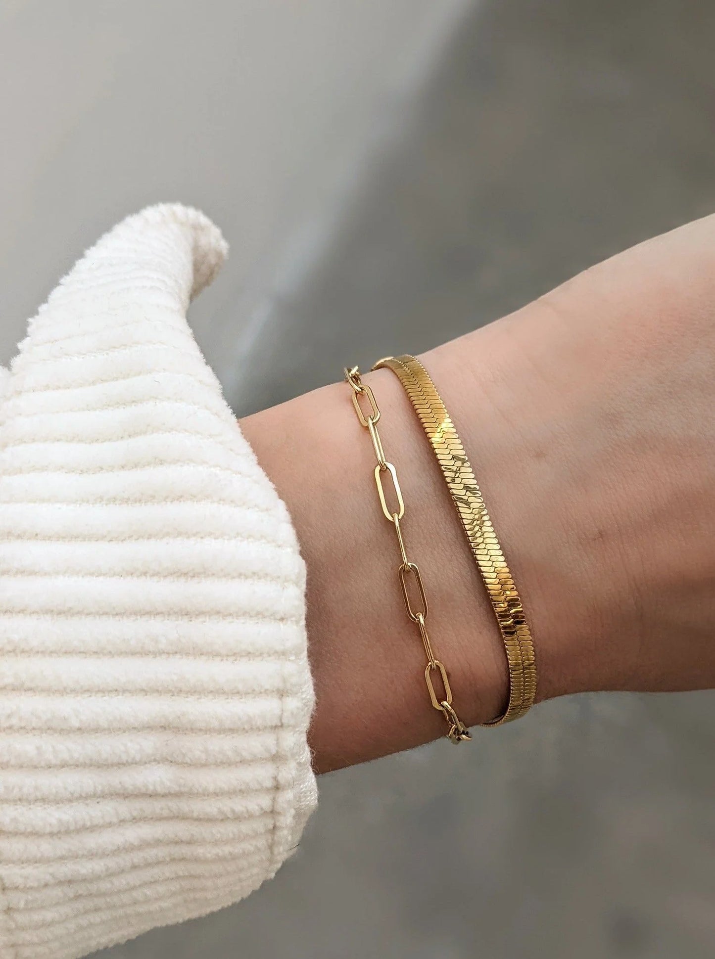 Herringbone Chain Bracelet