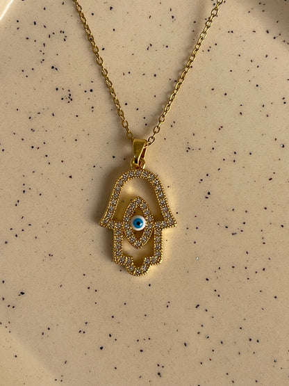 Evil Eye Hamsa Necklace