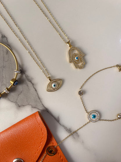 Evil Eye Hamsa Necklace