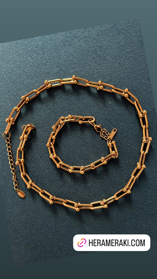 Hera U clip Bracelet and Necklace