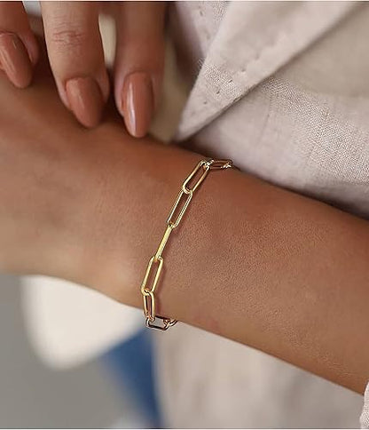Hera Paper Clip Bracelet